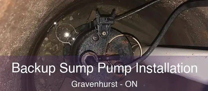 Backup Sump Pump Installation Gravenhurst - ON