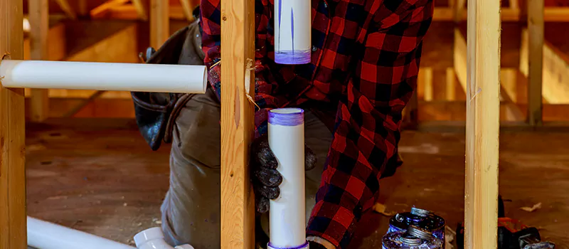Process of Rough In Plumbing in Gravenhurst, Ontario