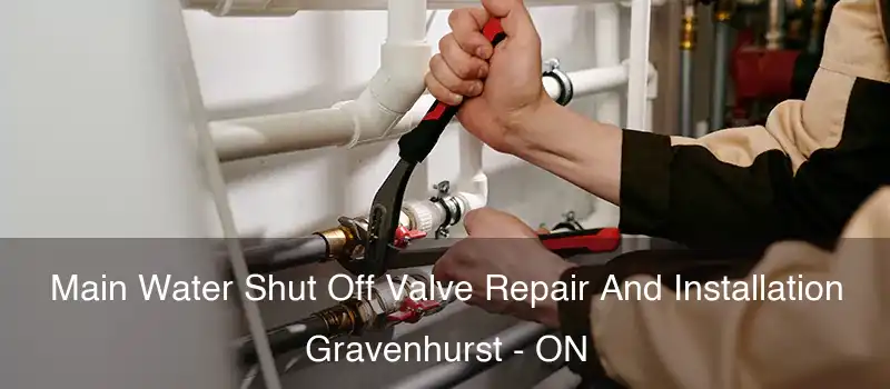 Main Water Shut Off Valve Repair And Installation Gravenhurst - ON