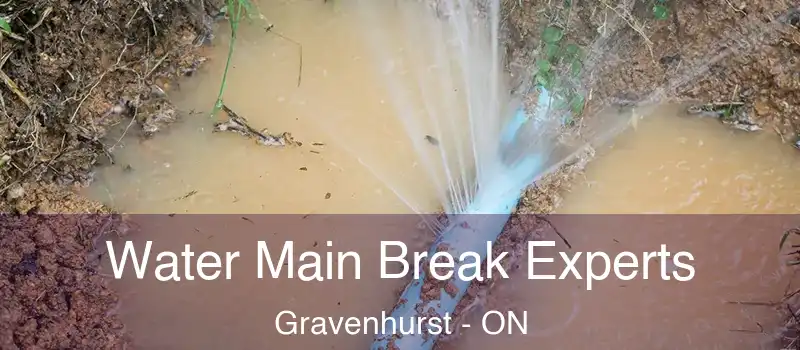 Water Main Break Experts Gravenhurst - ON